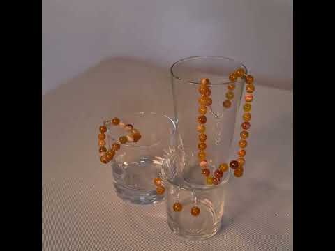 Миниатюра изображения товара Бусы Wolves Агат 3035 (желтый)