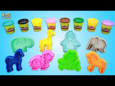 Create and Learn Animals with Play Doh | Preschool Toddler Learning Video 🐘🐻