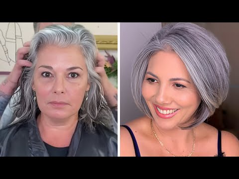 COUPES DE CHEVEUX 2024 POUR FEMME DE 55+ 65+ 75+ ANS TENDANCE - ANNE BLANC