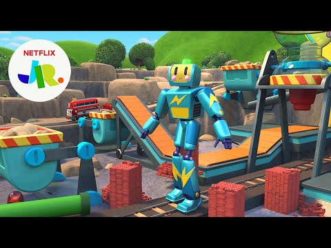 The GIANT Rowdy Runaway Robot Roundup 🤖 Mighty Express | Netflix Jr