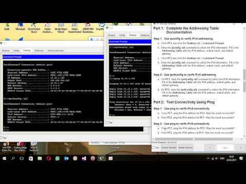 7.3.2.5 Packet Tracer - Verifying IPv4 and IPv6 Addressing