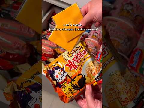 quattro cheese buldak ramen tteokbokki #buldakramen  #buldaknoodles #buldak #koreanramyun