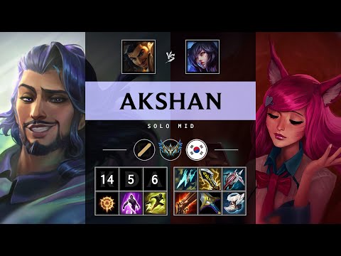 Akshan Mid vs Ahri - KR Challenger Patch 25.11