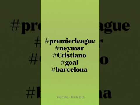 Top 10 Hashtags For Football  ⚽️ #football #soccer #shorts