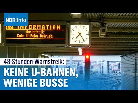 Video Thumbnail: Ver.di-Streik: Stillstand bei Bus und Bahn im Norden | NDR Info