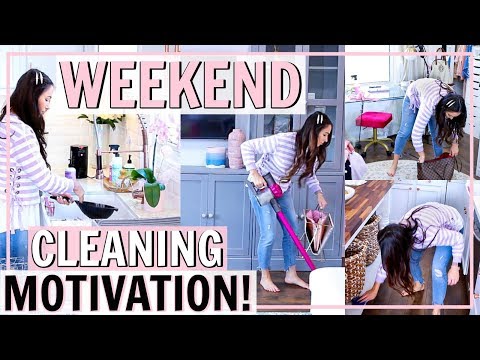 CLEANING MOTIVATION FOR YOUR WEEKEND CLEANING ROUTINE! SPEED CLEAN MY HOUSE W/ ME | Alexandra Beuter Video