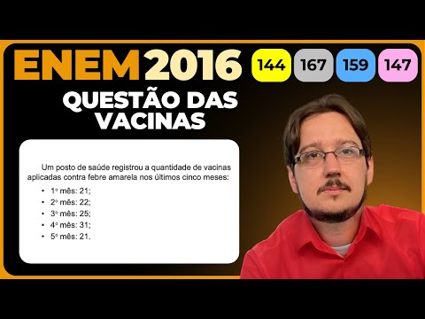ENEM 2016 || Média || Um posto de saúde registrou a quantidade de vacinas aplicadas contra