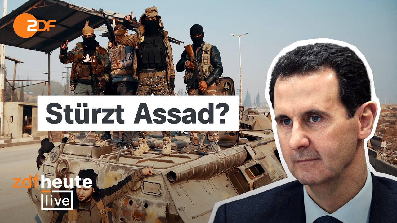 Assad-Truppen auf Rückzug: Rebellen vor nächster Großstadt in Syrien | Analyse bei ZDFheute live