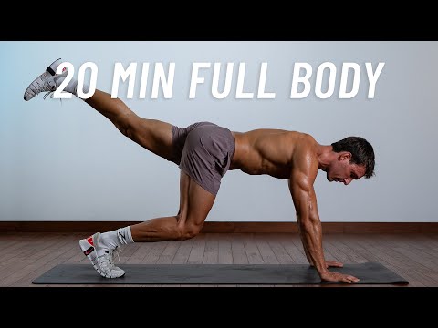 20 Min Full Body Workout - Build Strength & Burn Fat At Home (No Equipment + No Jumping)