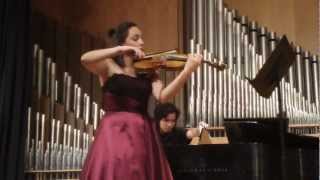 Ravel Sonata for Violin and Piano. Francy Orjuela, Violin - Gustavo Schafaschek, Piano