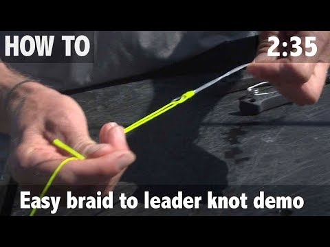 Easy Braid to Leader Knot Demo