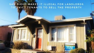 San Diego Makes It Illegal For Landlords To Evict Tenants To Sell The Property