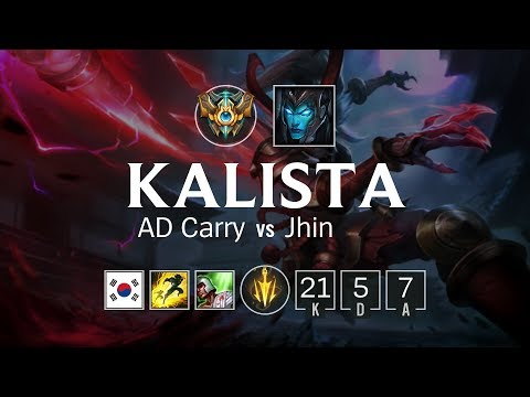 Kalista AD Carry vs Jhin - KR Challenger Patch 8.10