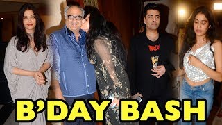 Aishwarya Rai, Karan Johar, Jhanvi Kapoor Snapped At Sridevi’s Birthday Bash