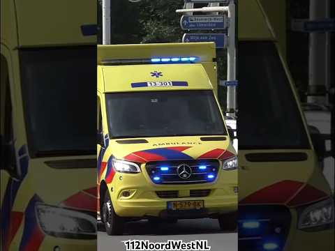 MICU 13-301 met spoed vanaf het RKZ Beverwijk #einsatz #ambulance #paramedic