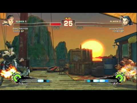 SSF4 BAKERBOY99 (Ryu) VS. asreyno2002 (Rose) Rank
