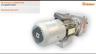 How to mount a Sendix 5020 encoder on a geared motor