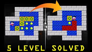 Sokoban level 5  solved !!!!! || Kids Gamer || Sokoban