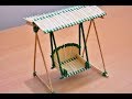 Matchstick Art And Craft Ideas How To Make Matchstick Miniature Swing Matchstick Jhula