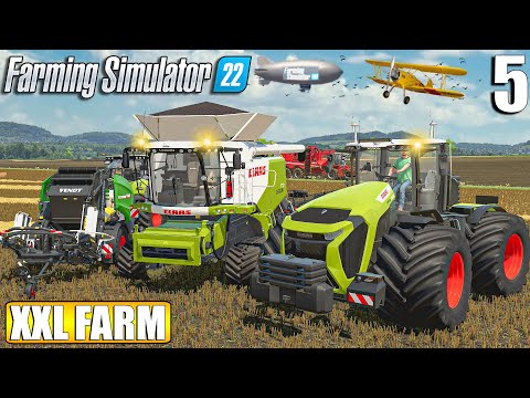 Harvesting 330.00 LITERS of CANOLA & SILAGE | The XXL FARM - Timelapse #5 | Farming Simulator 22