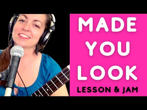MADE YOU LOOK Ukulele Lesson & Play Along | Meghan Trainor
