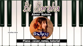 Download lagu BI SARAHA - Abeer Nehme || PIANO - cover, notes, tutorial, instrumental || عبير نعمة - بصراحة mp3
