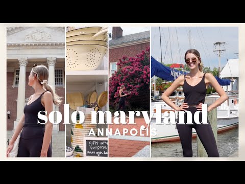 VLOG: Solo Travel Exploring Annapolis, MD. Shopping, Sight-Seeing, Gluten-Free Treats + Museums