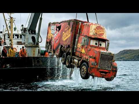 I Found Lightning McQueen’s LOST Transporter Underwater… Full Restoration!
