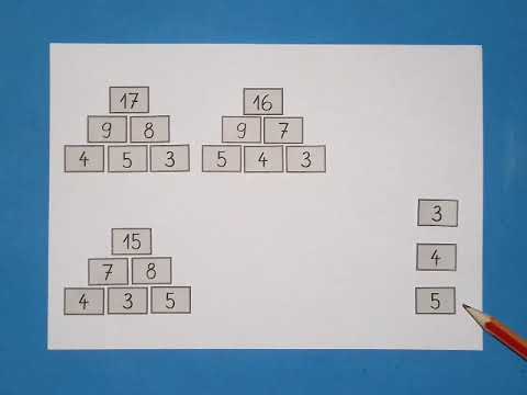 Zahlenmauern (Teil 4) / Mathe / Grundschule / Klasse 1 / einfach üben