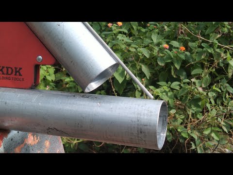 the secret of joining round steel pipes, how a welder does it | how to cut