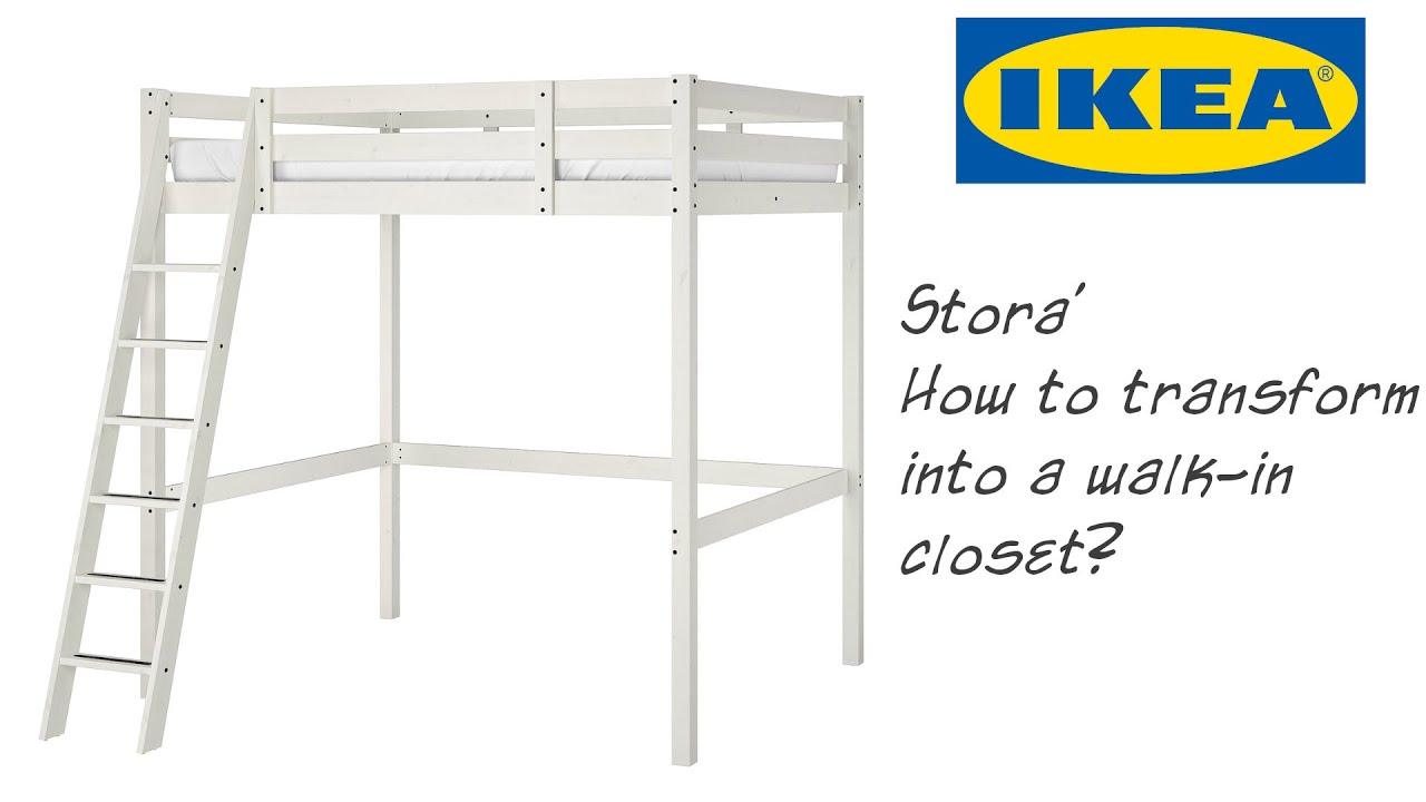 Watch Now Come trasformare un letto a soppalco IKEA STORA in una cabina armadio. DIY Come trasformare un letto a soppalco IKEA STORA in una cabina armadio. DIY