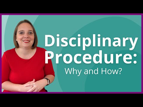 Disciplinary Procedures: Why and How (ACAS code of practice on disciplinary and grievance procedure)