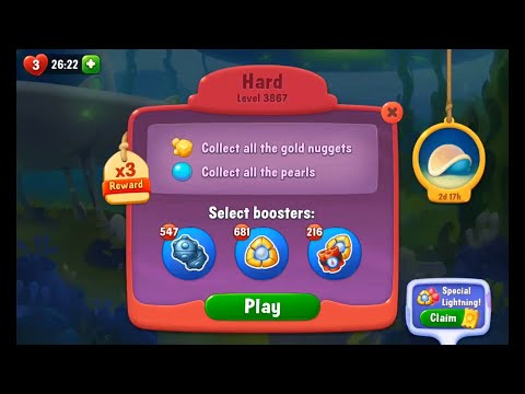 Fishdom. Hard Level 3867. HD Quality