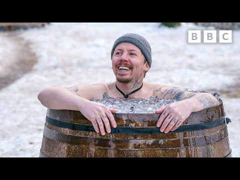 How long can our celebs last in a barrel full of ice 🛢🥶 BBC