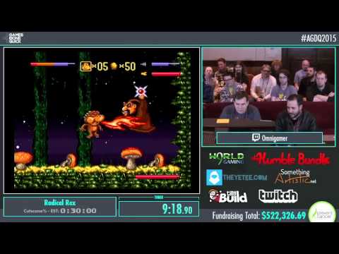 Awesome Games Done Quick 2015 - Part 115 - Radical Rex by Omnigamer