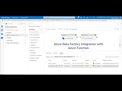 Demo: Azure Data Factory Integration with Azure Function