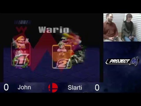 Tuesdays @ Taz's Project M - John (Wario) vs Slarti (Peach) Finals