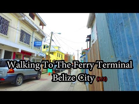 Belize City - Walking To The Ferry Termi