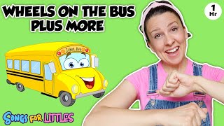 Wheels On The Bus + More Nursery Rhymes &amp; Kids Songs - Educational Videos for Kids &amp; Toddlers