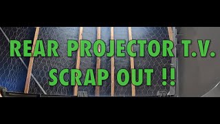Rear Projector Television - Scrap Breakdown - Metal Recovery - Metal Recycling.