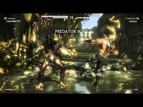 Mortal Kombat X predator vs Kano online match