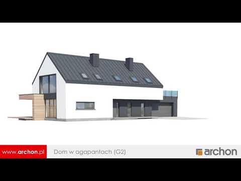 Dom w agapantach (G2) – Fantastyczna realizacja I ARCHON+ Projekty Domów