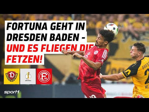 Dynamo Dresden - Fortuna Düsseldorf | 1. Runde Tore und Highlights | DFB-Pokal