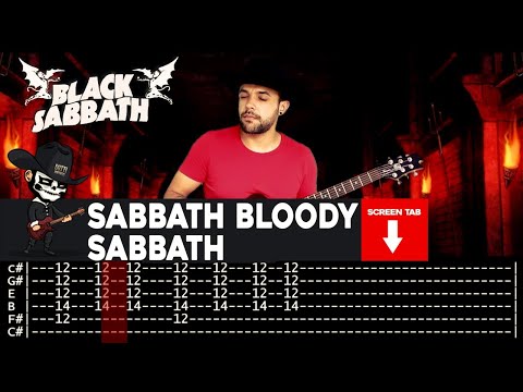 【BLACK SABBATH】[ Sabbath Bloody Sabbath ] cover by Masuka | LESSON | GUITAR TAB