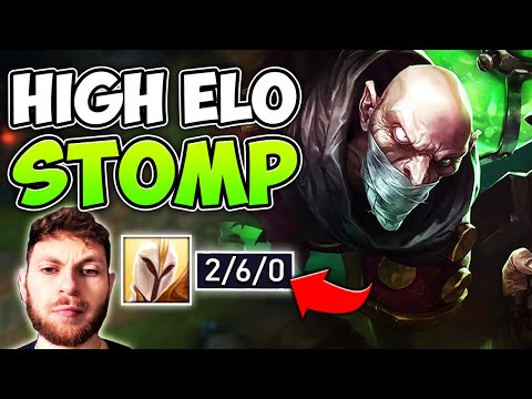 #1 SINGED CLAPS SANCHOVIES IN HIGH ELO (MID SINGED IS OP?) - League of Legends