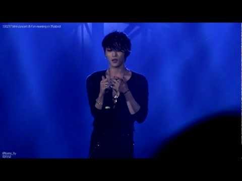130217 Mini concert&Fanmeeting in Thailand KIM JAEJOONG 보낼 수 없는 너 Can't Let you go