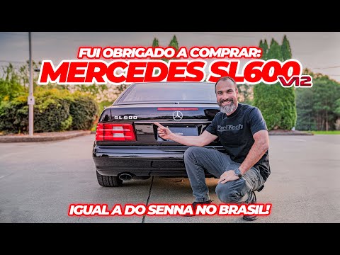I was forced to buy the Mercedes SL600 V12! Tribute to Ayrton Senna, in the USA and Brazil!