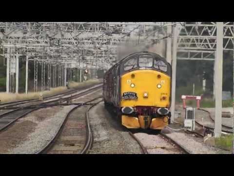 DRS 37510 & 37087 + WCRC 37706 - Rugeley Trent Valley - Friday 15th July 2011