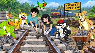 Hunny Bunny को मिला ट्रेन की पटरी का काम | Hunny Bunny Jholmaal Cartoons for kids Hindi