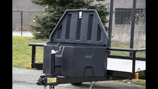 Buyers Products Trailer Tongue Box  Poly Black 36in.W x 19in.D x 18in.